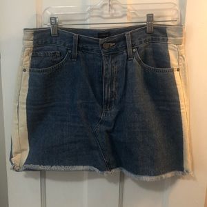 Jean mini skirt